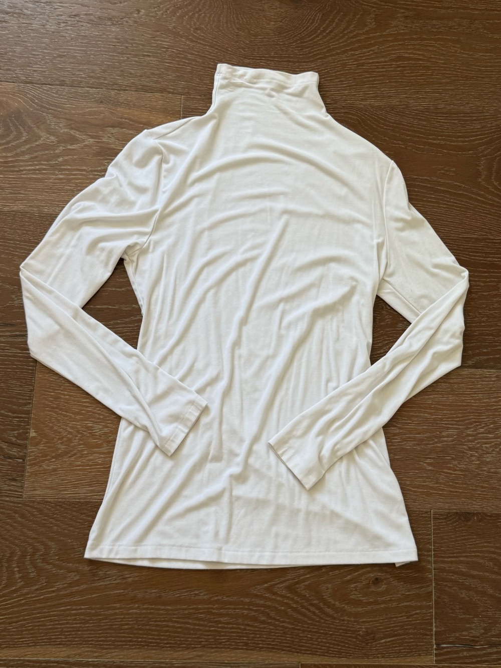 White Long Sleeve Turtleneck